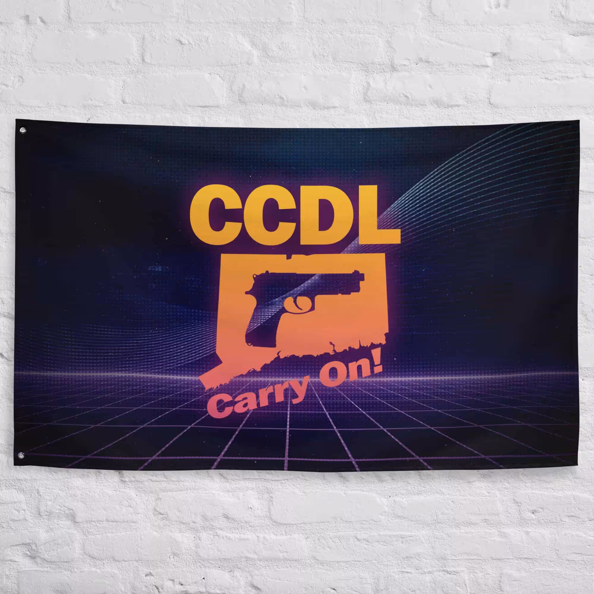 "Retro Wave" Flag