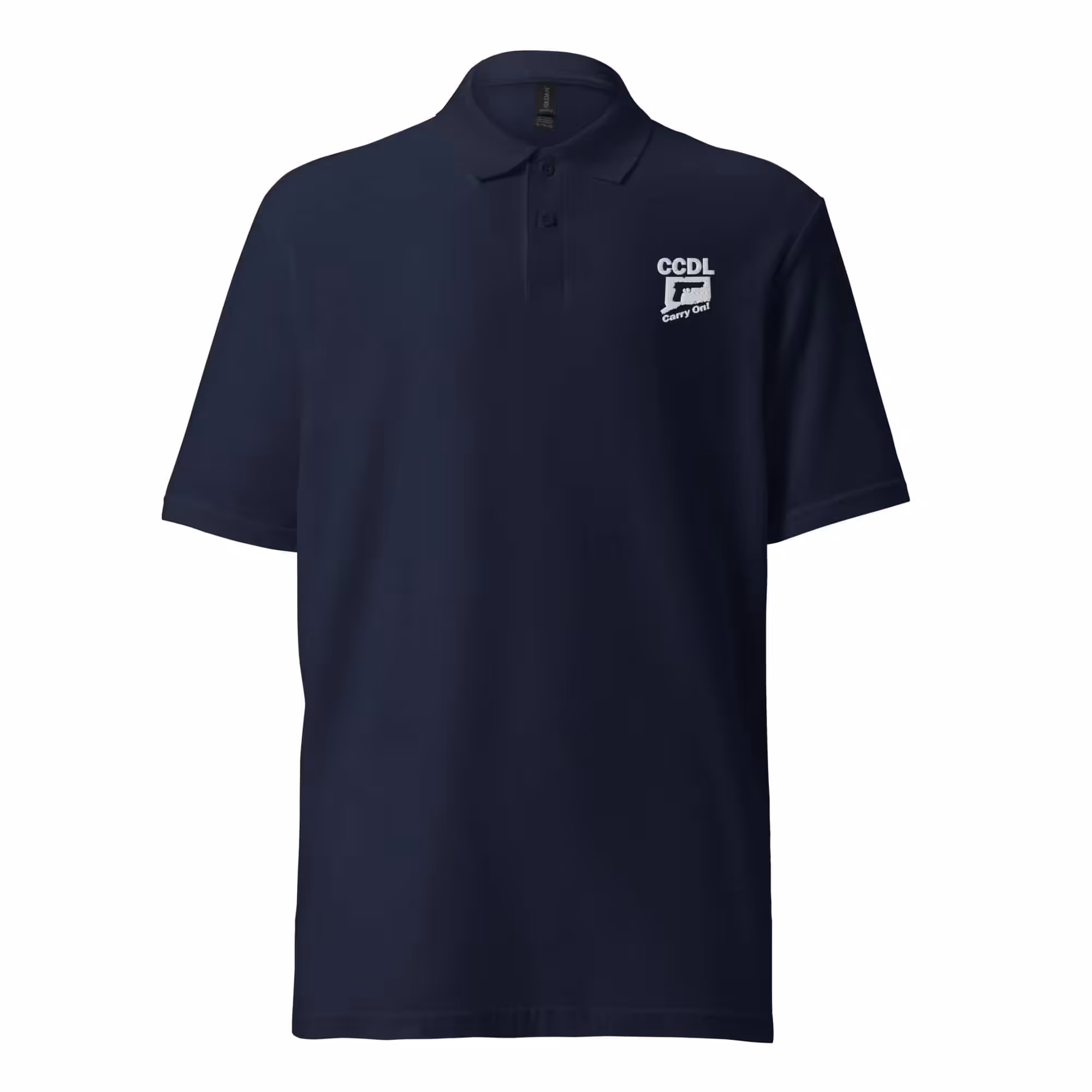 "Embroidered Minimalist" Unisex Polo Shirt - Image 2