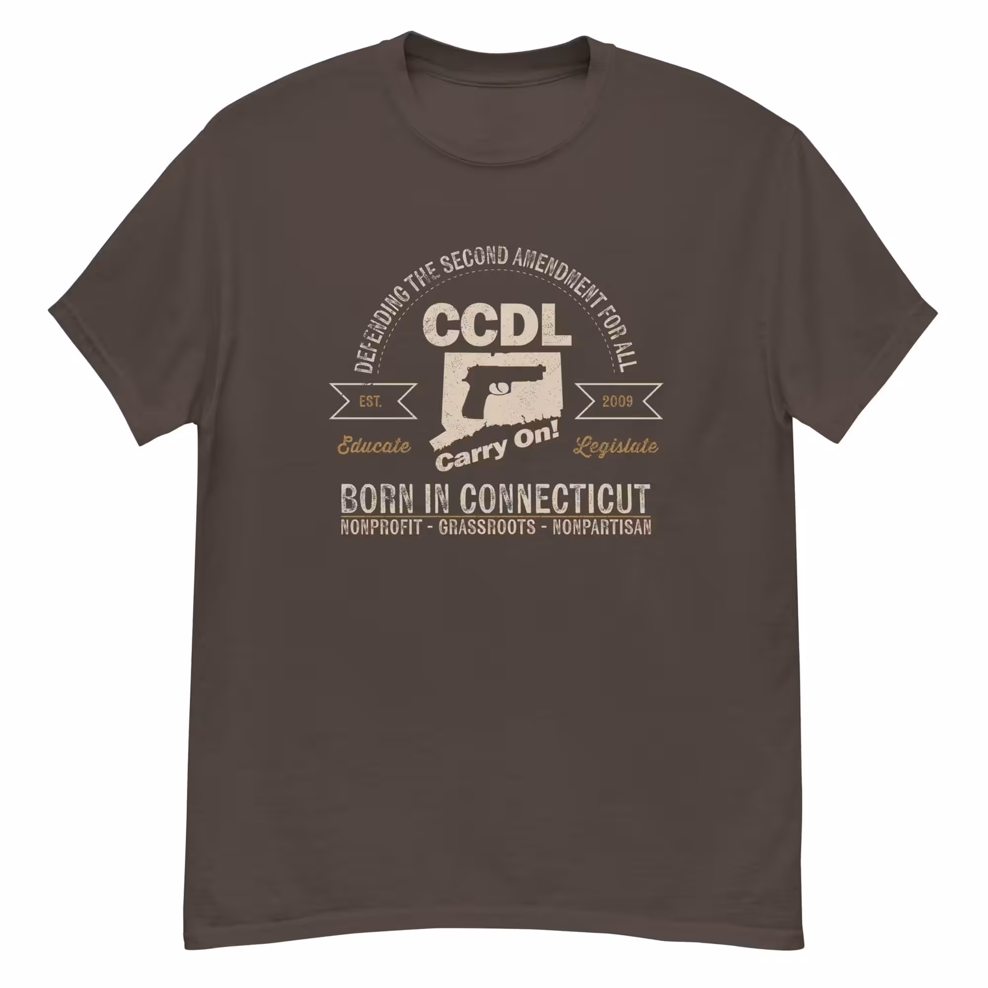 "Born in Connecticut" Retro Unisex classic tee - Image 6