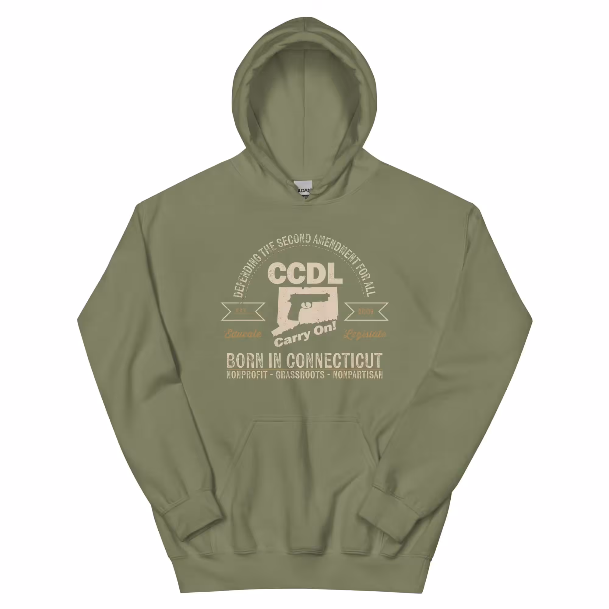 "Born in Connecticut" Retro Unisex Hoodie - Image 13
