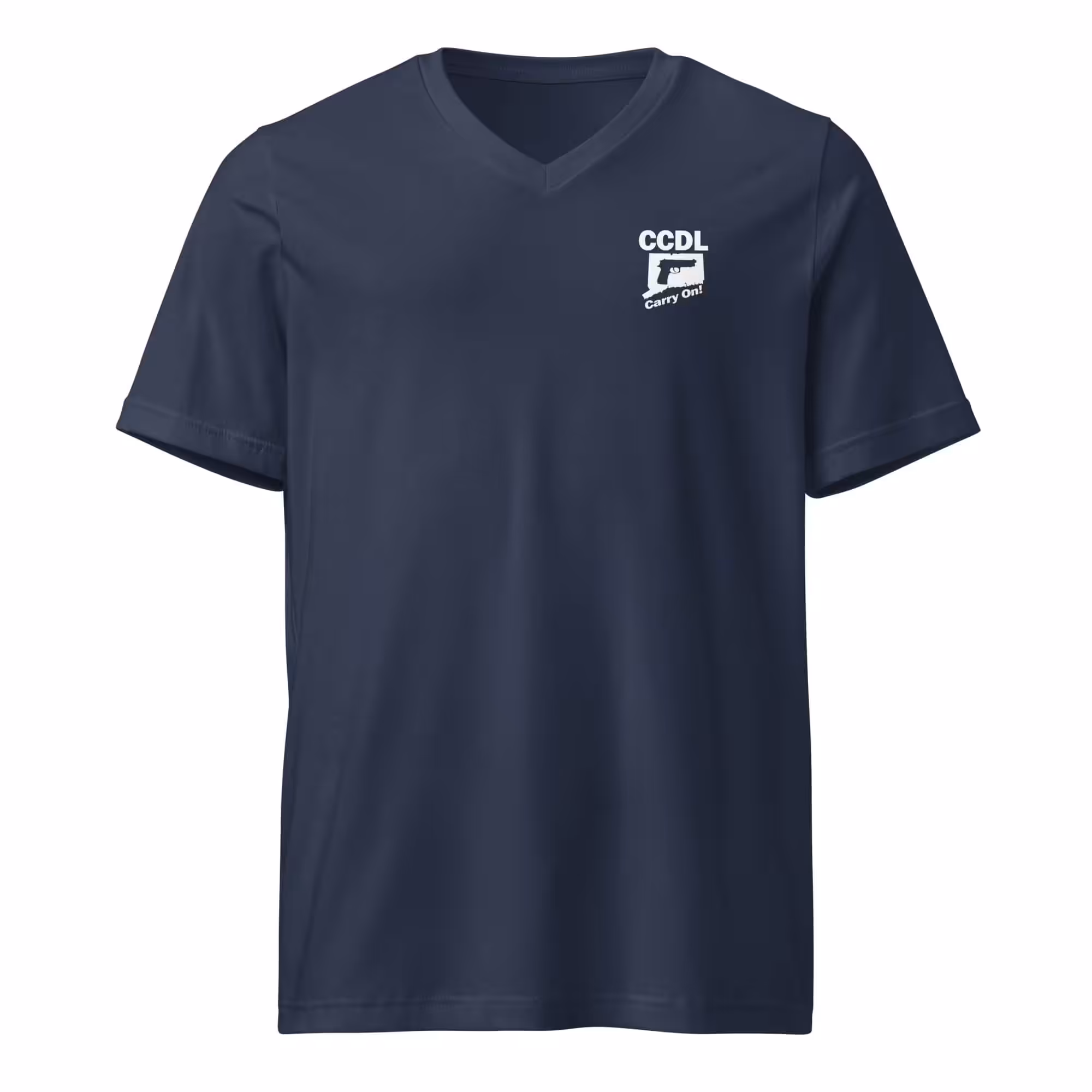 "CCDL Classic" Unisex V-Neck Tee - Image 3
