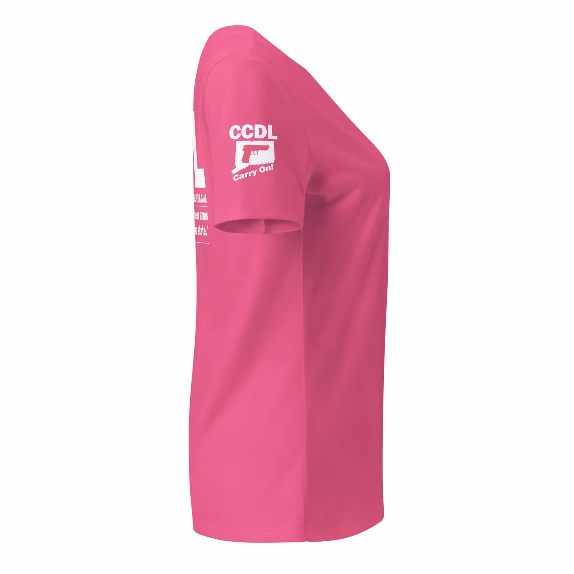 "CCDL Sleeve Logo" Women's Relaxed V-Neck Tee - Image 10