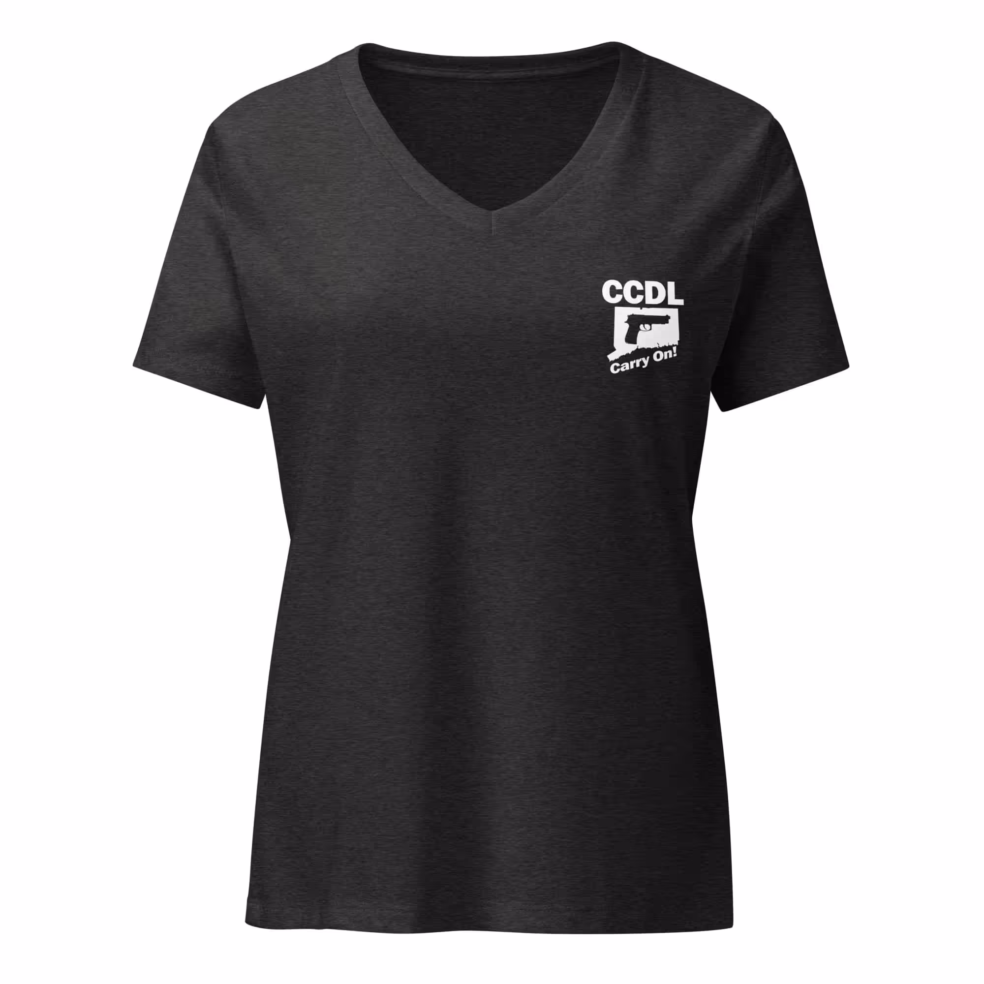"CCDL Classic" Women’s Relaxed V-Neck Tee - Image 5