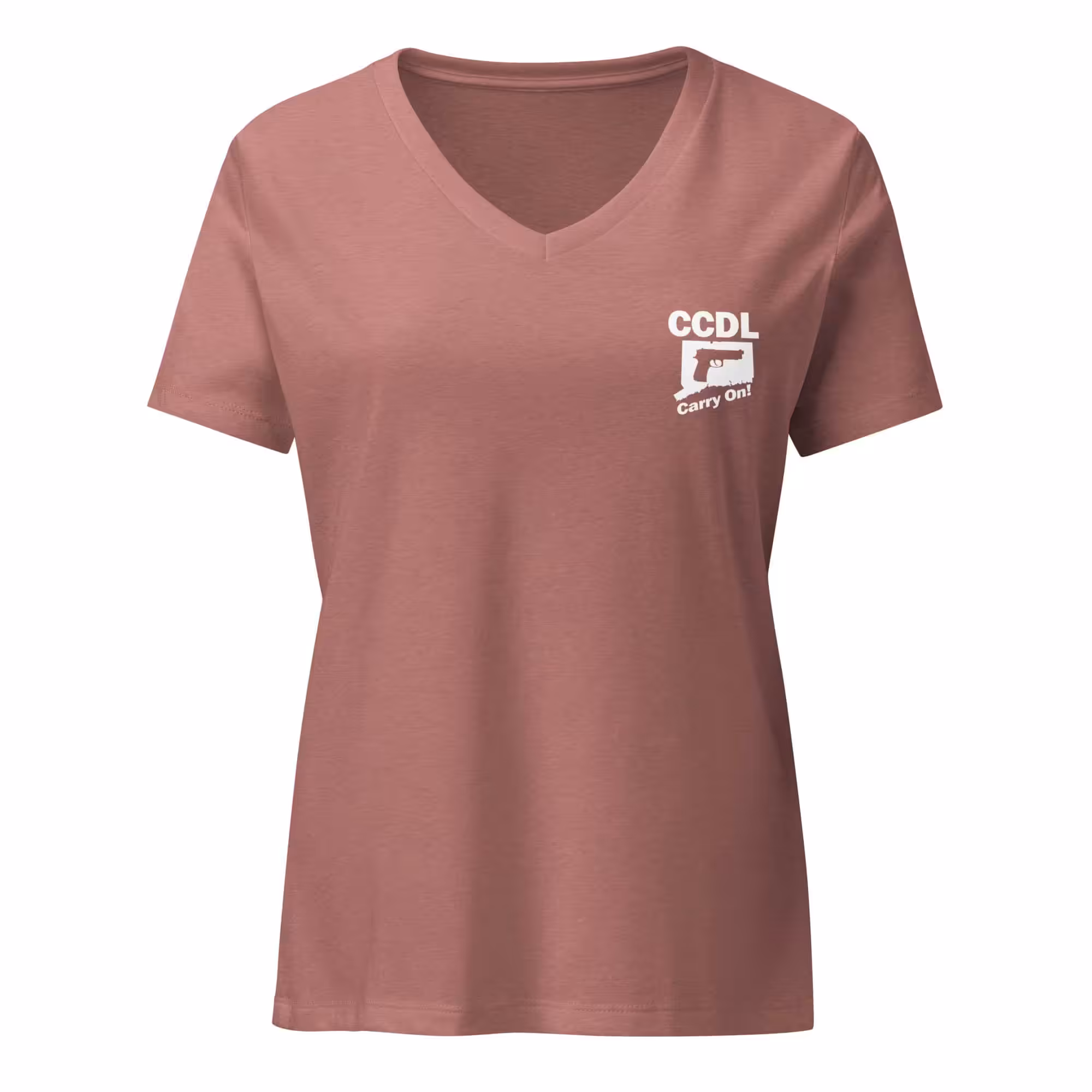 "CCDL Classic" Women’s Relaxed V-Neck Tee - Image 11