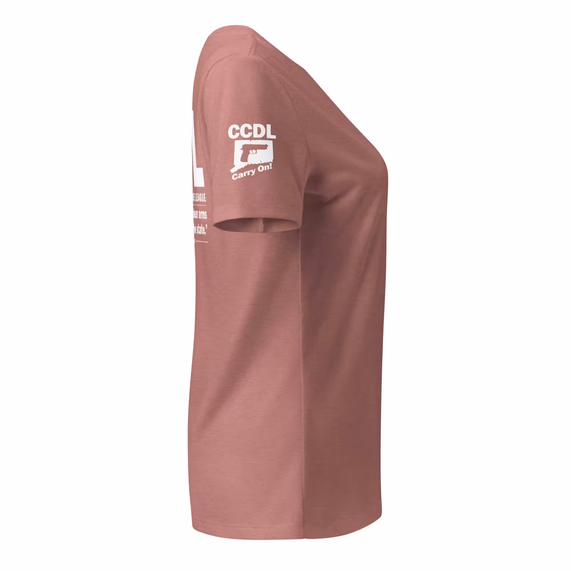 "CCDL Sleeve Logo" Women's Relaxed V-Neck Tee - Image 12