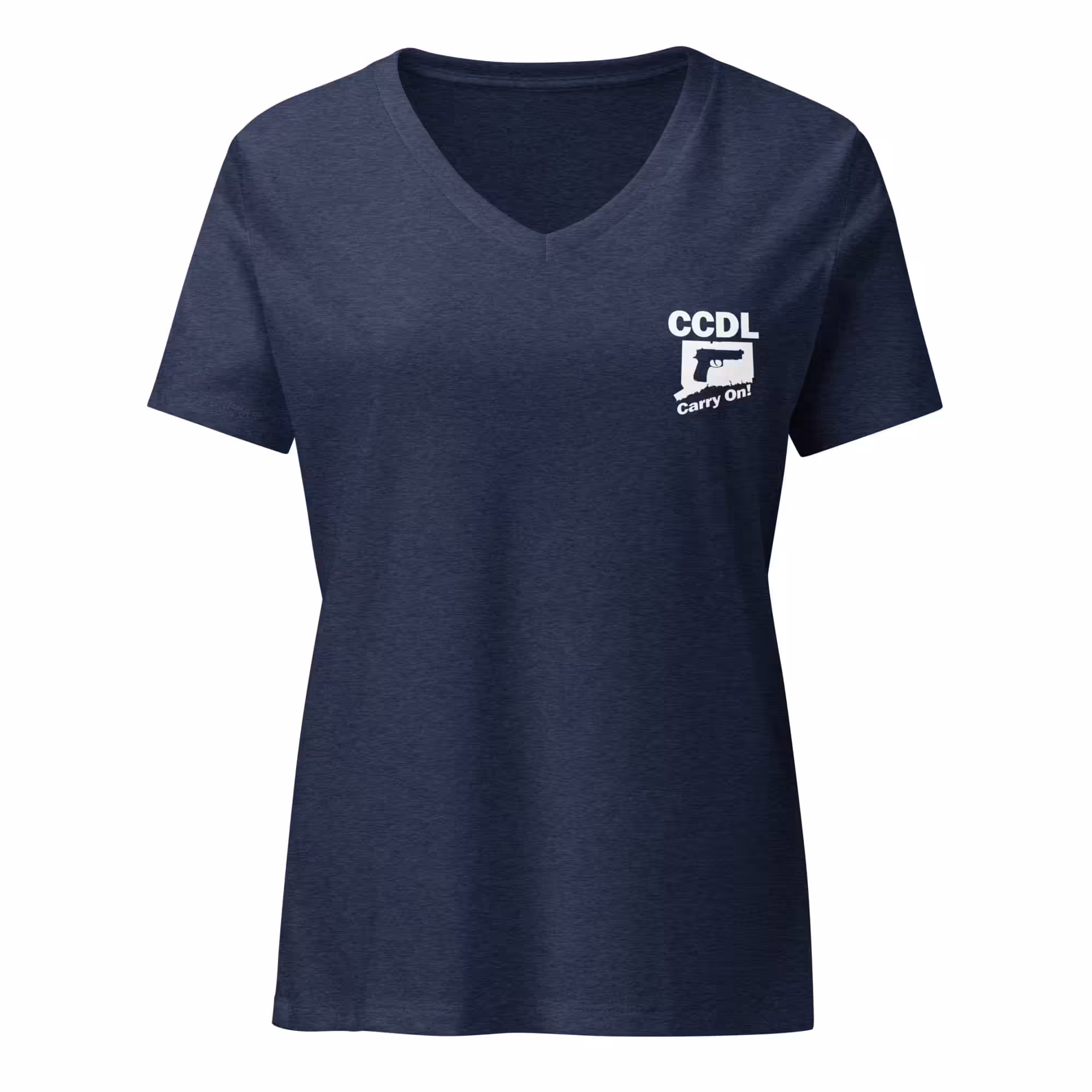 "CCDL Classic" Women’s Relaxed V-Neck Tee - Image 3