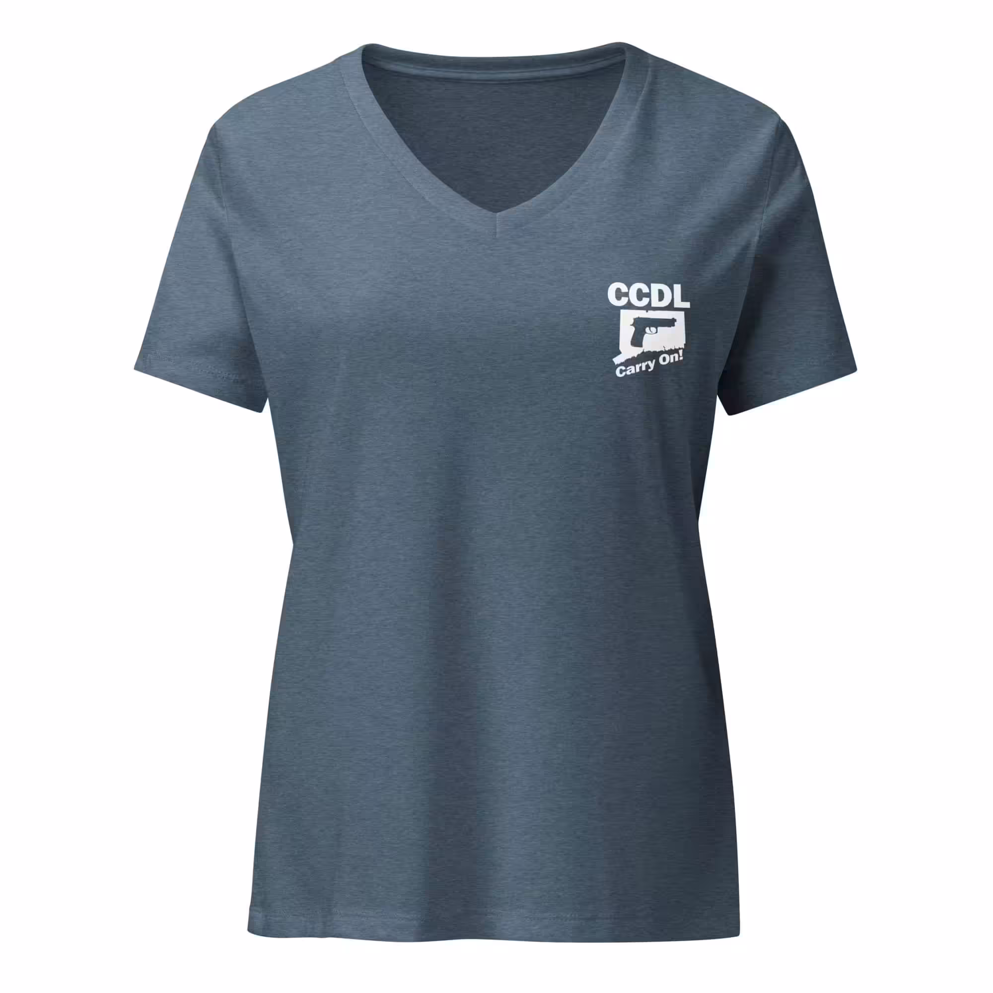 "CCDL Classic" Women’s Relaxed V-Neck Tee - Image 7
